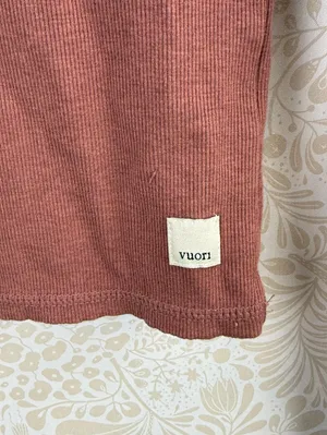 vuori Women's Rosewood Long-Sleeve Ribbed CrewTop - Size - Small thumbnail 5