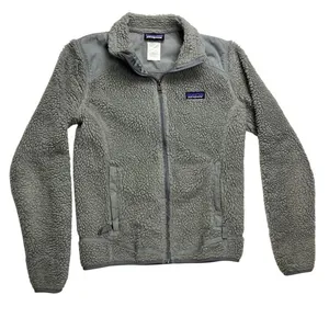 Patagonia Los Gatos Gray Sherpa Fleece Jacket Full Zip Womens Size Small Outdoor thumbnail 1