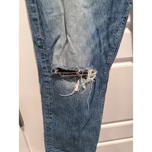 Loft High Waist Straight Crop Distresssed Denim‎ Jeans Size 32 thumbnail 7