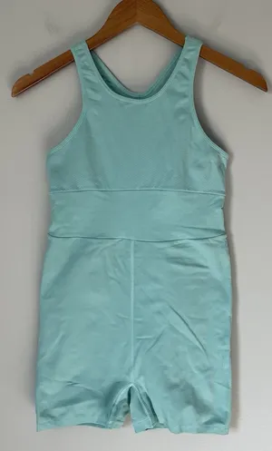 Free People FP Movement Every Single Time Runsie Bodysuit Cascade Blue Size M/L thumbnail 1