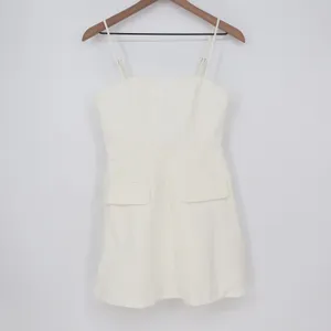 Showpo Katia Mini Dress White Strappy Corset A Line Size 4 thumbnail 2