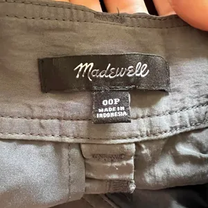 Madewell the petite harlow wide-leg cargo pant size 00P gray viscose thumbnail 6