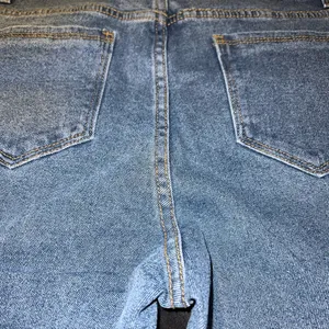 Princess Polly Dark Wash Flare Denim Jeans Size 12 thumbnail 13