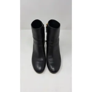 Tory Burch Brooke Black Leather Classic bootie Sz 8 thumbnail 2