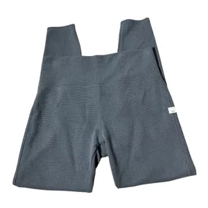 Vuori Womens Gorpcore Grey Waffle Knit High Waisted Leggings Thermal Yoga Sz‎ M thumbnail 1
