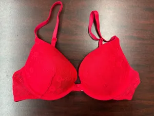 Victoria’s Secret Red Push Up Bra Size 34B thumbnail 1