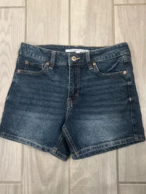Celebrity Pink Dark Wash Denim Shorts thumbnail 3