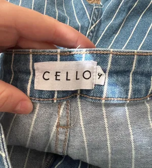 Cello Pinstripe Flare Jeans thumbnail 4