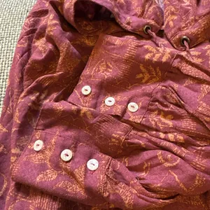 Free People Mia Floral Print Plunging Tie Neck‎ Long Sleeve Tunic Top Size Small thumbnail 8