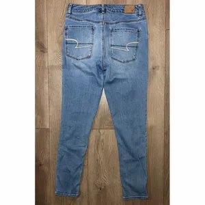 Pre-Owned American Eagle Super Stretch Hi-Rise Jegging Blue Jeans Size 8 Regular thumbnail 2