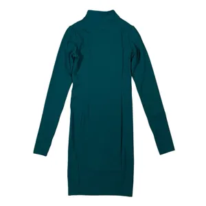 Vitality x Balance‎ Green Long Sleeve Quarter Zip Dress Stretchy Fitted Small thumbnail 3