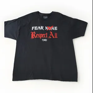 Fenes Brand "Fear None, respect all" black tshirt size 2X thumbnail 1