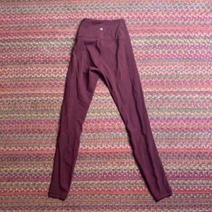 Lululemon Dark Red Mesh High Rise Tight Leggings thumbnail 3