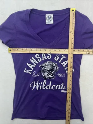 N Zone Sportwear Kansas State Wildcats Wabash Collection V-Neck T-Shirt Medium thumbnail 10