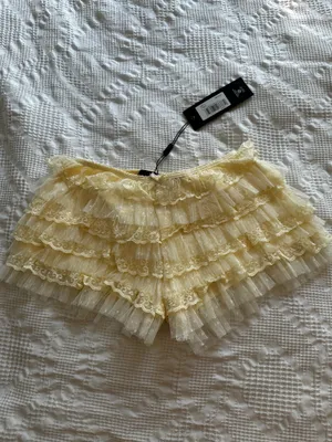 Jaded London Vanilla Rhea Lace Bloomer Shorts thumbnail 5