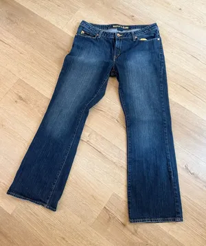Nautica Jeans Size 12 Blue Denim Wash Flare Pants thumbnail 1