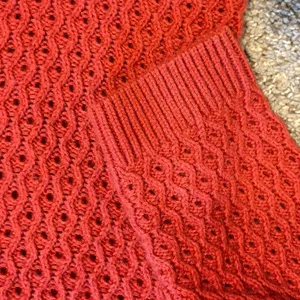 Talbots Lambs wool coral orange sweater NWOT thumbnail 5