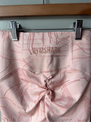 Gymshark Pink Abstract Print High Waisted Leggings Size XS thumbnail 4