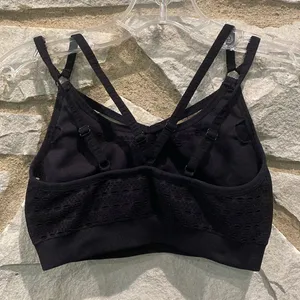 Gymshark Black Strappy Cropped Sport Athletic Top S thumbnail 3