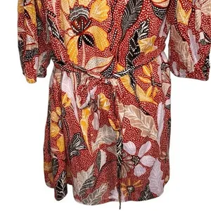 ELIZABETH AND JAMES Marika Garden Dress Multicolor Floral Belted‎ Dress EUC M thumbnail 5