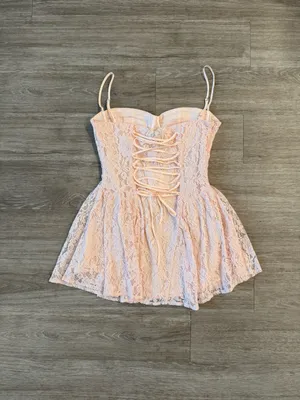 NWT Peppermayo Promenade Mini Dress in Pink, Size 6 thumbnail 2