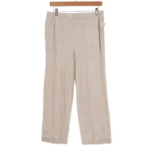 Charter Club Intimates Pajama Set Womens S Gray White Striped Cotton Sleepwear thumbnail 3