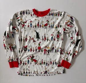 Pottery Barn Kids Grinch Christmas Pajama Top Adult Medium thumbnail 1