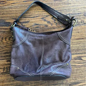 Vintage Fossil leather bag. thumbnail 2