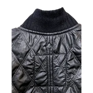 prAna Womens Black Quilted Sherpa Lined Full Zip Puffer Vest Ribbed Trim Small thumbnail 8