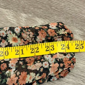 Bardot Cut Out Frill Dress Floral‎ Long Sleeve Back Tie Mini XS Cottage Prairie thumbnail 12