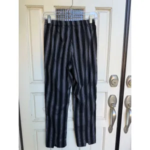 John Galt Black & White‎ Striped Pants Casual Cropped Trousers Size XS/Small thumbnail 3