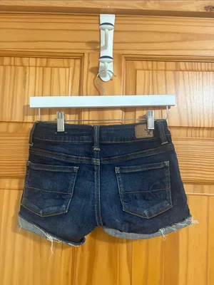American Eagle Super Stretch Size 00 Dark Wash Denim Jean Shorts thumbnail 3