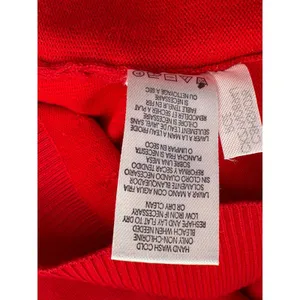 Calvin‎ Klein Sweater Women Large Red Mock Neck Button Shoulder Knit Long Sleeve thumbnail 8