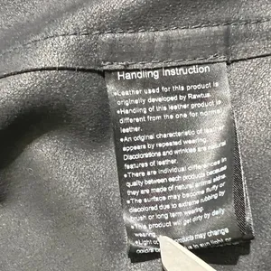 Rawtus Japanese Designer Goatskin Leather Moto Jacket Black 40 M thumbnail 6