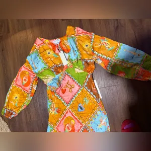 Never fully dressed NWT Soller Emma Dress $228 satin printed spring revolve boho thumbnail 14