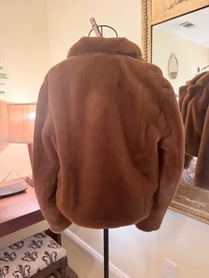 Blank NYC Chocolate Plush Teddy Jacket  thumbnail 4
