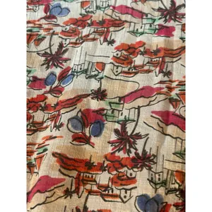 Nanette Lepore coastal Beachy maxi skirt Large boho vacation tropical thumbnail 7
