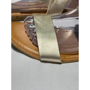 Old Navy Metallic Gold Flat Sandals  Size 7 thumbnail 6