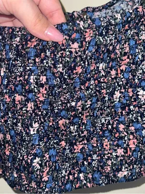 Hollister‎ Floral Smocked Crop Cami Tie Front NWT Size L thumbnail 6
