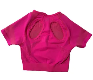 Pink Ultra Seamless Crop Top and Leggings Set thumbnail 4