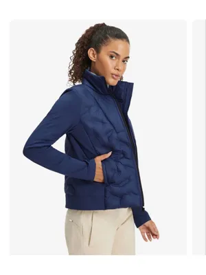 NEW Maelreg Lightweight Performance Windproof Collar Full Zip Puffer Jacket S thumbnail 5