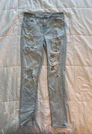 American Eagle Ripped Next Level Stretch Jeans  thumbnail 2