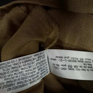 Zara Linen Blend High Rise Olive Green Shorts Medium Nwt thumbnail 7