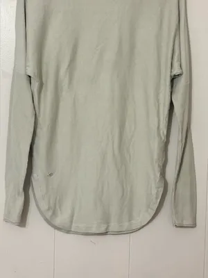 Lululemon Take It All In Sweater Light Sage Long Sleeve Cotton Knit thumbnail 9