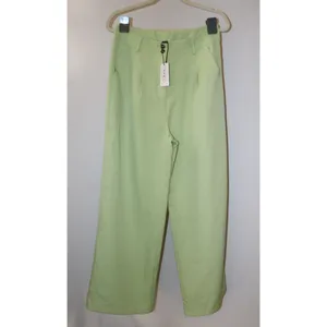 Cider Green Wide Leg Trousers Pants thumbnail 2