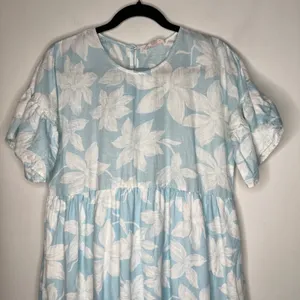 Seraphina Blue Floral Maxi Dress Size Small thumbnail 5