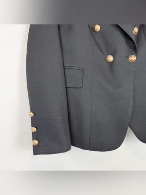 Lioness Palermo Blazer‎ Black Double Breasted Size Medium thumbnail 9