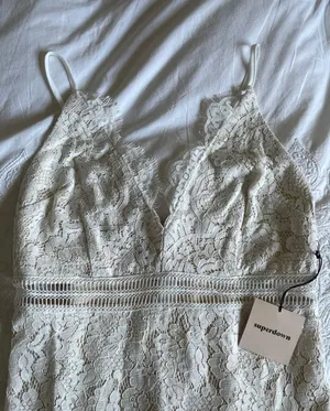 Remi White Lace Mini Dress thumbnail 3