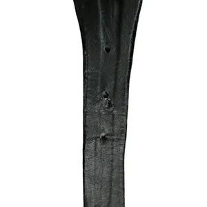 RARE VTG‎ Yves Saint Laurent Designer YSL Black Leather Studded Gem Belt 2816 Sm thumbnail 7