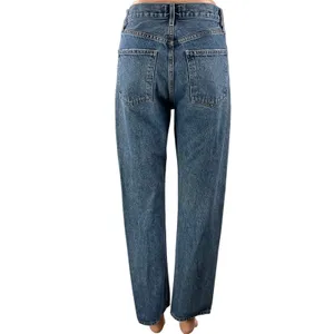 AGOLDE Women's High Rise Medium Wash Relaxed Straight Leg Denim Jeans Pants 24 thumbnail 3